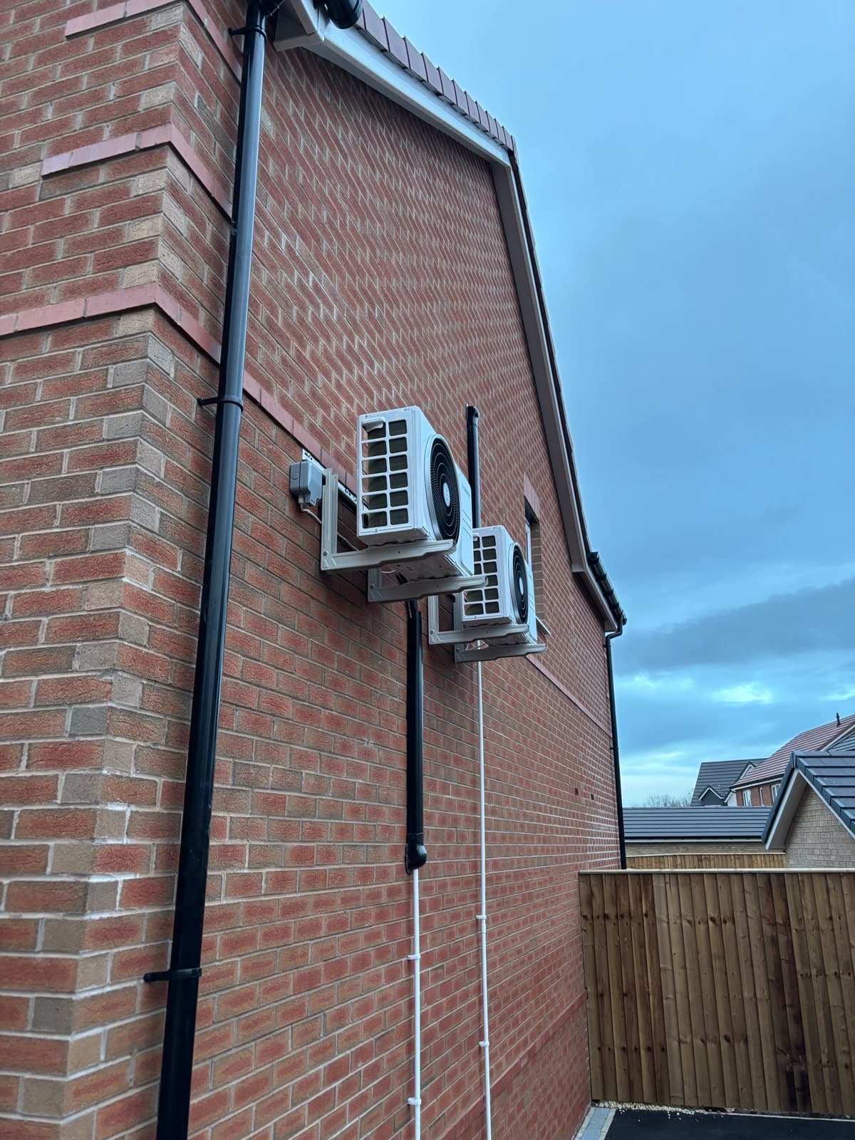 Pair of external air conditioning units
